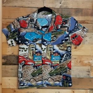 kid Zone boys button down shirt Route 66 Size 6